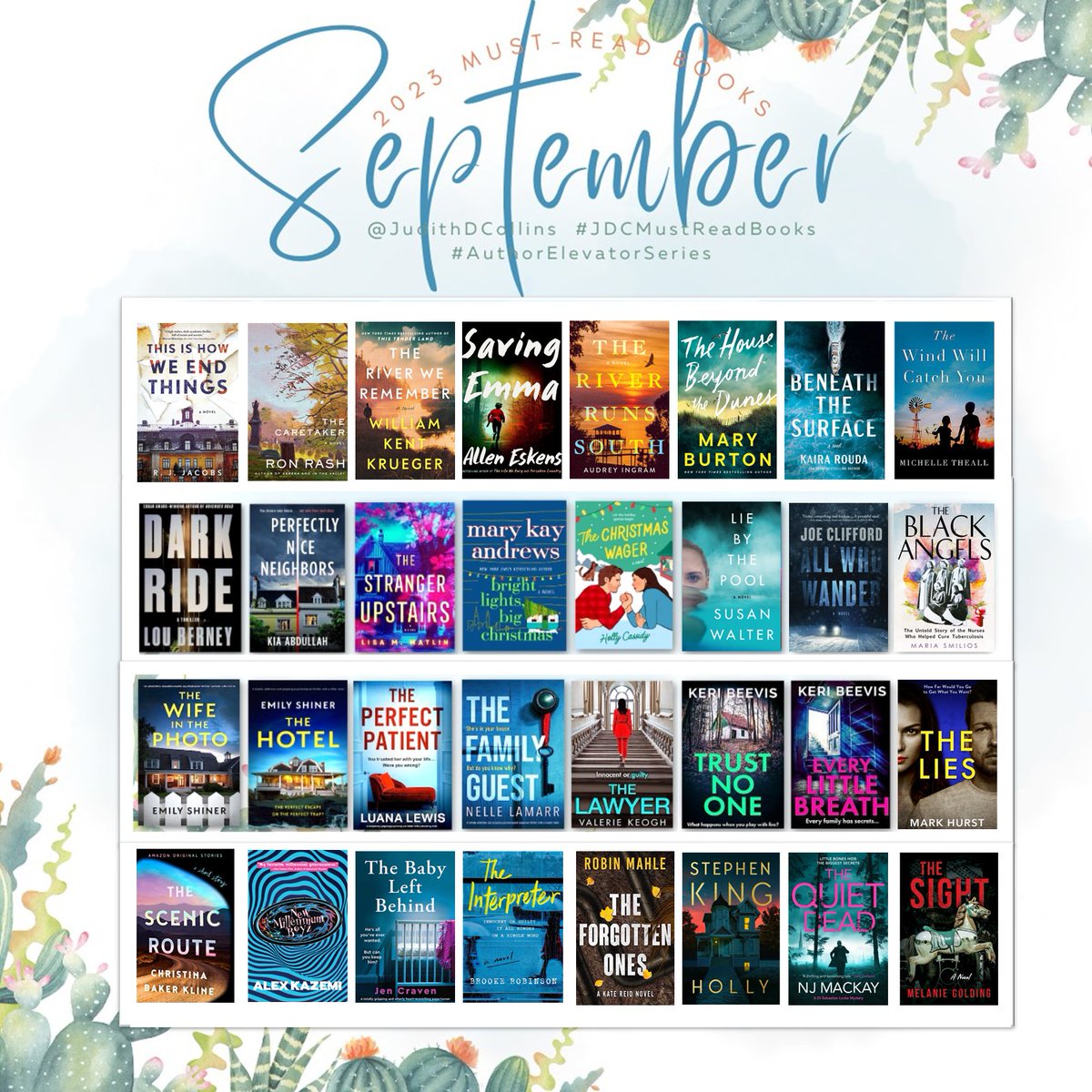 Must-Read Books 📚Coming September 2023!  bit.ly/Sept2023BookNe… Check out the Sept Newsletter. The month is stacked—my birthday month (Virgo)— with my favorite pastime: READING! 
What books are on your Sept. TBR list?  #jdcmustreadbooks