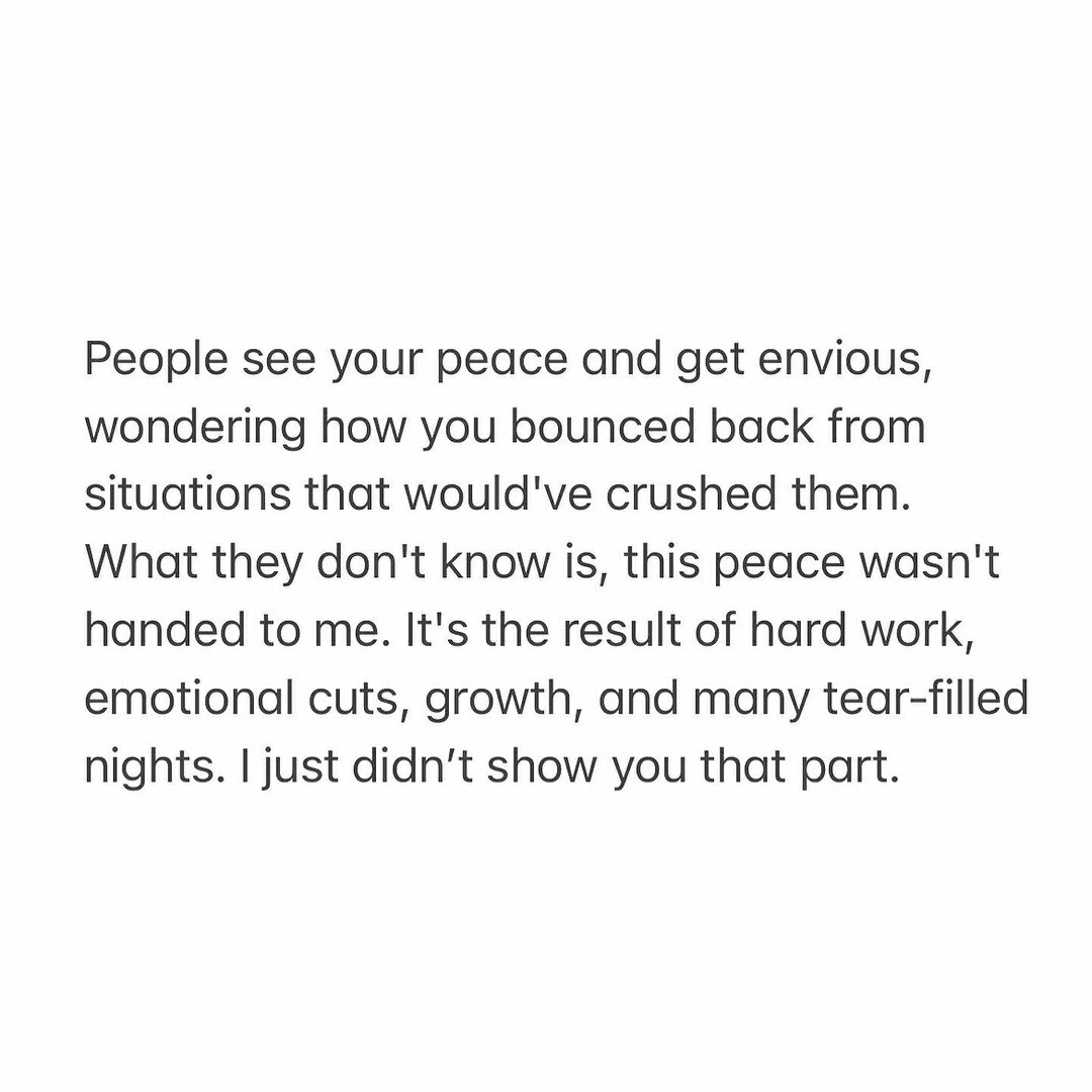 WakeupPeopIe's tweet photo. Peace is not something you find, it's something you create. https://t.co/vtqbRWtYff