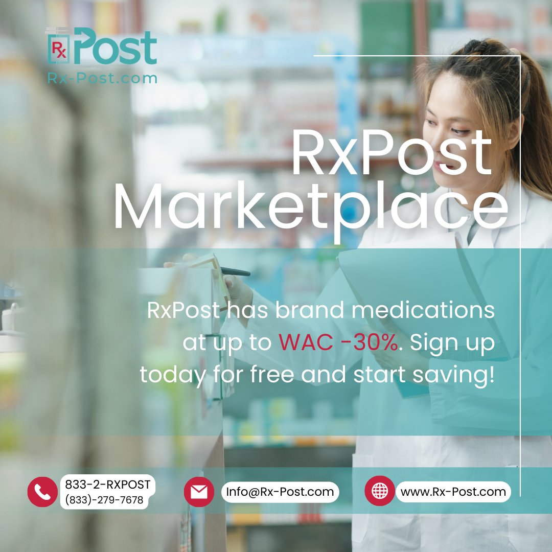 Rx_Post's tweet image. 💊 A customer success representative is available to help you through the sign up process. Set up a time today hubs.ly/Q021tMhR0

#TwitteRx #pharmacy #pharmacist #pharmacytechnician #rxpost #communitypharmacy #medication #prescriptiondrugs
