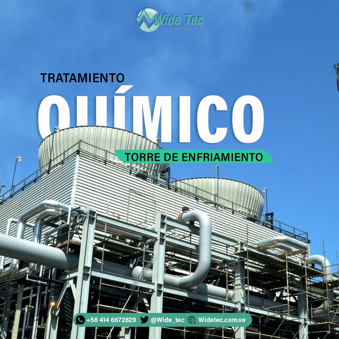 wide_tec's tweet photo. Con más de 30 años de experiencia, Wide Tec Laboratory ofrece Productos Químicos para el Tratamiento Físico Químico de Aguas Industriales, tales como, Calderas, Torres de Enfriamiento y Productos de Línea Industrial.  

Teléfono Móvil 📱+58 414-667-28-99  
📩ventas@widetec.com.ve https://t.co/TefFJZPyMi