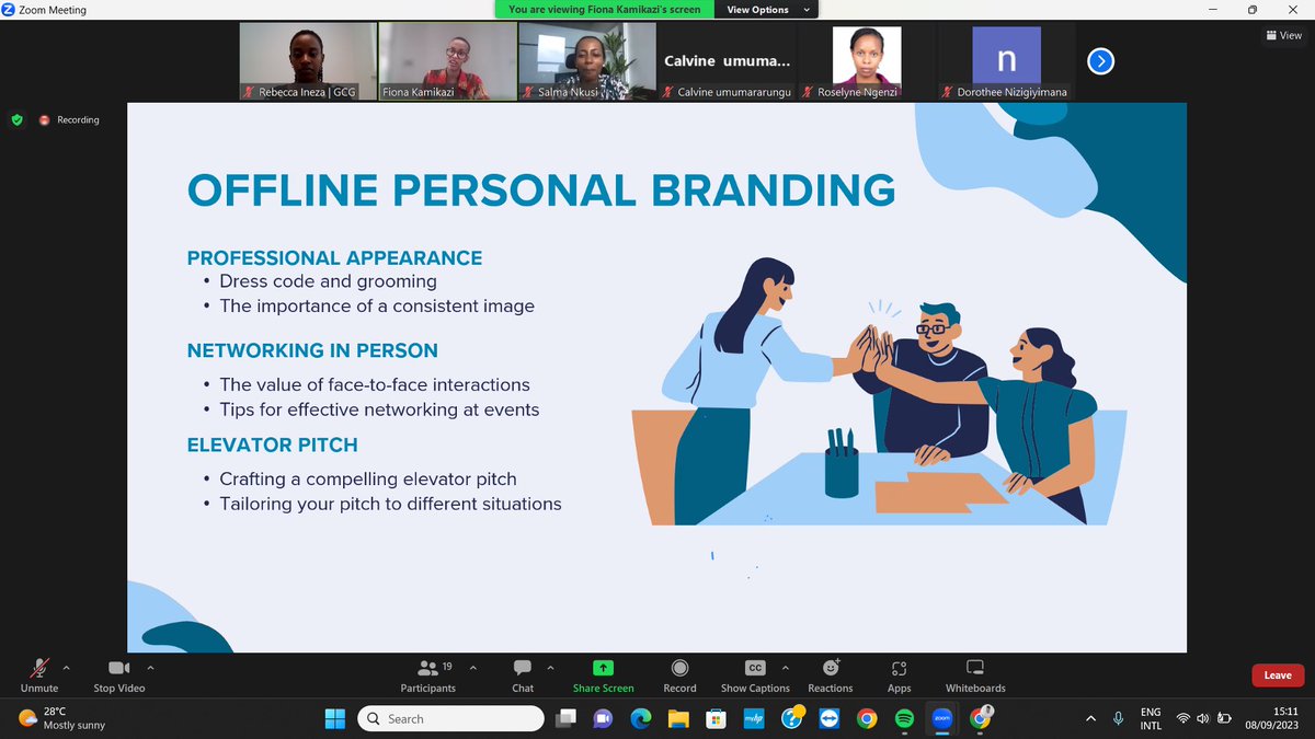 Key learnings on 'Personal Branding' talk w/ @Fiona_Kamikazi: 
📌If u think of going global, u need an online presence
📌Practice ur skills 2 develop ur brand
📌As u build ur online & offline brand, consistency matters
📌Constantly learn new things 2 remain relevant.
#LiftHerUp