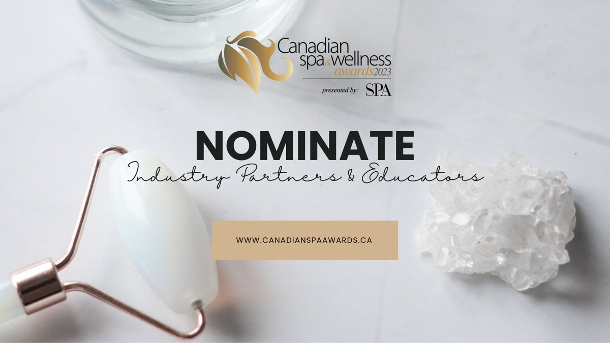SpaIncMag's tweet image. Don&apos;t forget the ones who&apos;ve helped you along the way in the 2023 Canadian Spa &amp;amp; Wellness Awards.

Nominate Canada&apos;s top industry partners and educators now: bit.ly/3T1Myv8

#CdnSpaAwards #spaawards #skincare #spaproducts #spapartners #spaeducator #canadianspa