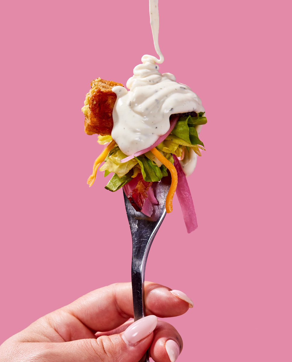 “The perfect Chopped Salad bite doesn’t exi-“ actually it literally does. Here it is. 

Order Online: order.toasttab.com/online/wafflec…