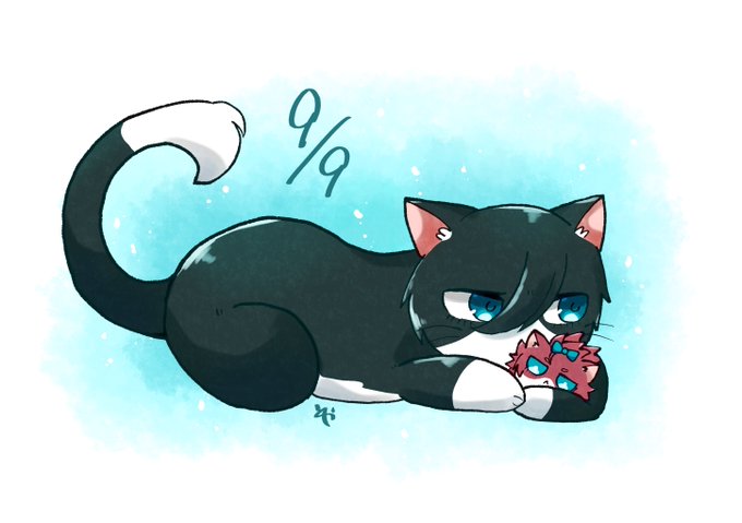 「blue eyes cat day」 illustration images(Latest)