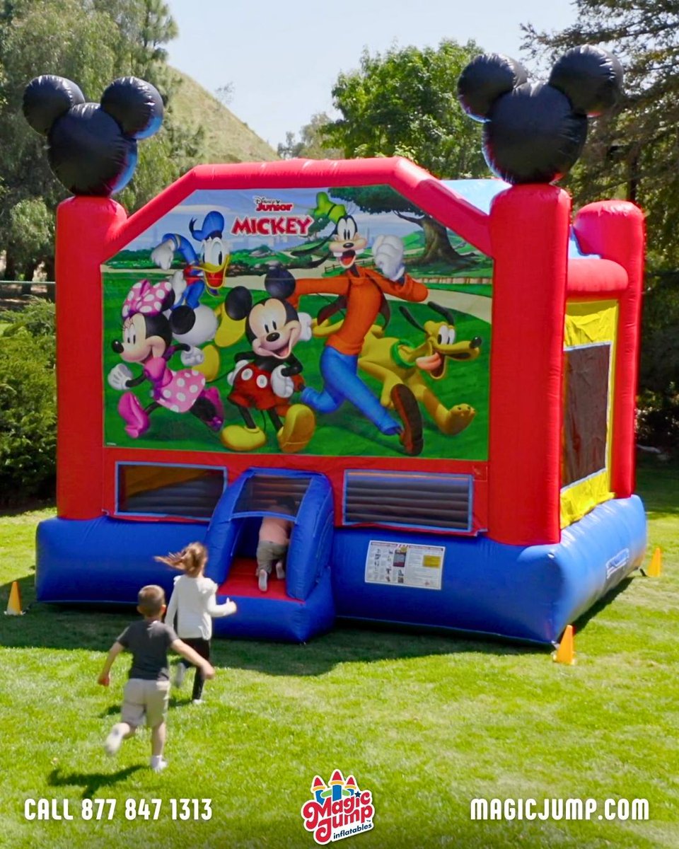 MagicJump's tweet image. Magic Jump is the Home of Licensed Inflatables, and for good reason. 
Trusted by Mickey, Trusted by You.