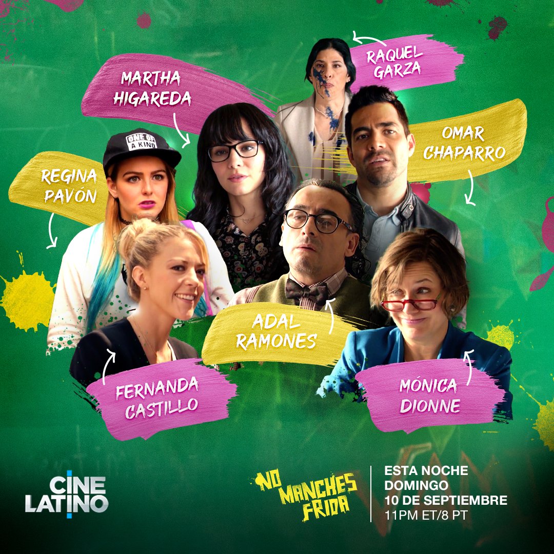 ESTA NOCHE👉🏽 te tenemos una peli para toda la familia🍎NO MANCHES, FRIDA🍎. Un ladrón se hace pasar por un profesor para recuperar un dinero enterrado bajo un colegio. ⭐@omarchaparro <a href="/marthahigareda/">Martha Higareda</a> <a href="/monicadionne/">Monica Dionne</a> @adalramones <a href="/raquelgarzac/">raquel garza</a> @reginapavonof