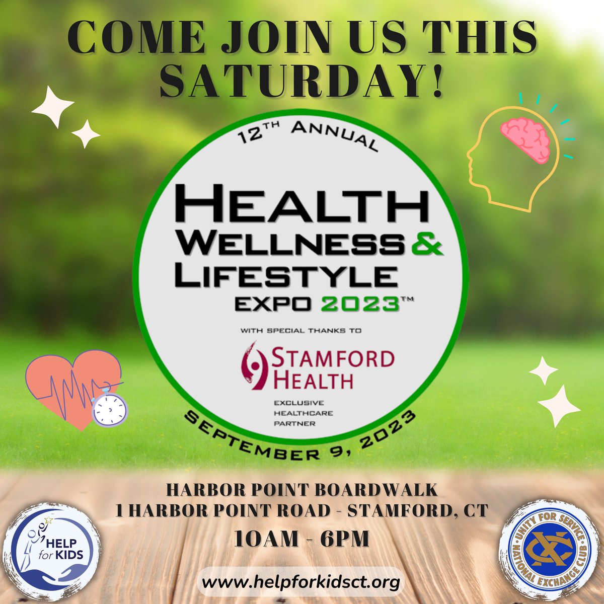 Join us tomorrow Saturday 9/9 at the Harbor Point Boardwalk for the 2023 @hwl_expo from 10am - 6pm! Stop by our tent to learn more about our community programs & services, as well as our pre & post natal support basket initiative. See you there! #HWLExpo #Stamford #HarborPoint ☀️