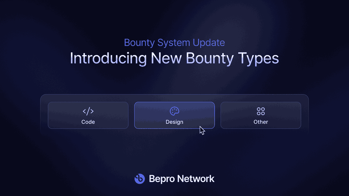 bepronet's tweet photo. Hey Bepro community! 👋
We're thrilled to announce that we're expanding our horizons and opening our doors to an even wider audience, beyond just developers.
Soon, our bounty system will not be limited to the dev realm.
Everyone can get involved!
So, what's changing? 🤔 https://t.co/zT6TKSYEVM