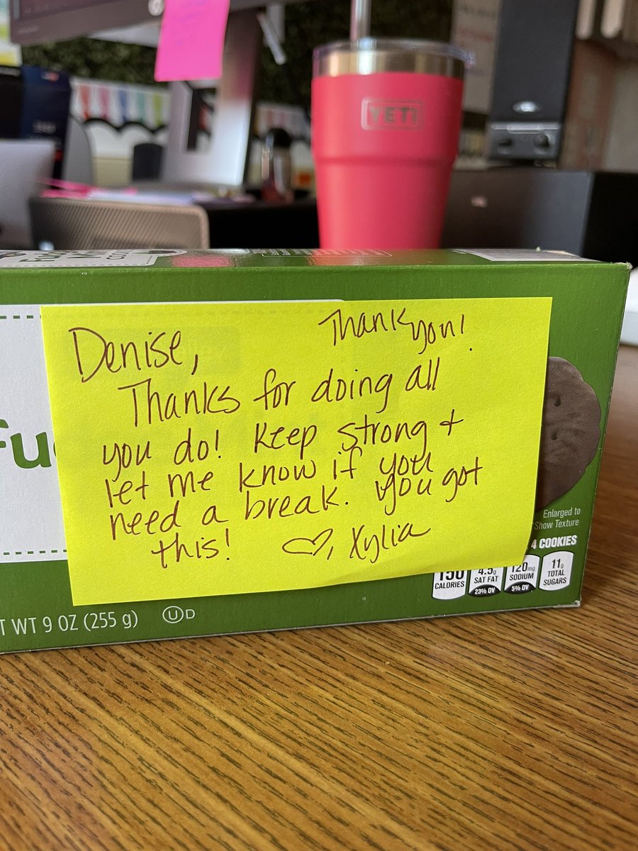 Thank you @xrtrevino for this treat and sweet note!