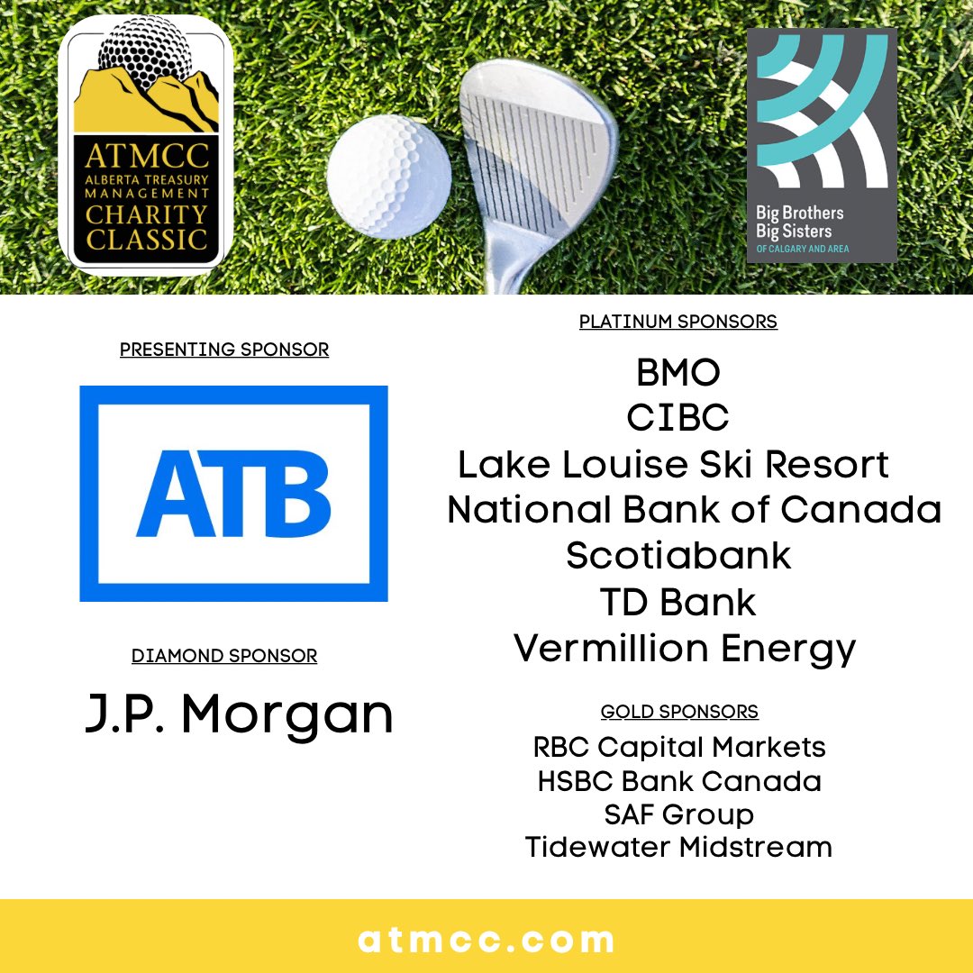 Good morning from the stunning @CanmoreGolf!   We are so excited to tee off on the 21st annual Alberta Treasury Management Charity Classic (#ATMCC), presented by @atbfinancial. Thank you to our sponsors who made today possible!