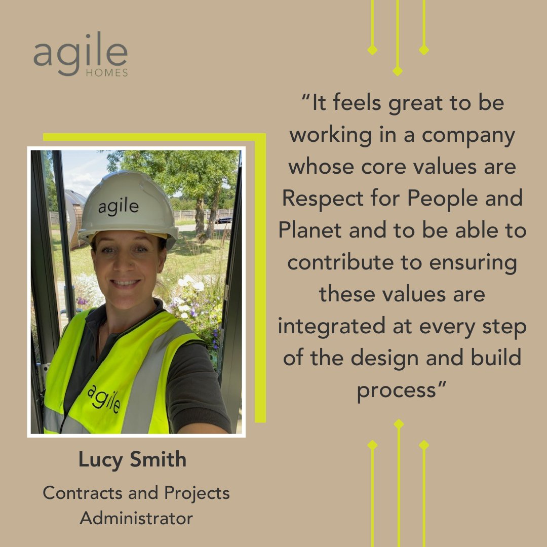 A big welcome to Lucy! Joining us as Contracts and Projects Administrator, Lucy supports project delivery to the point where keys are handed over to their new owners.

Lucy joins in helping Agile deliver on its promise of providing affordable and #SustainableHousing.