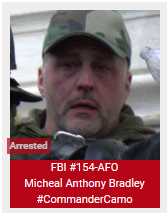 SeditionHunters's tweet photo. Micheal Anthony Bradley #CommanderCamo ARRESTED https://t.co/zjUXbiyKCx https://t.co/Cm2jFzwfyN