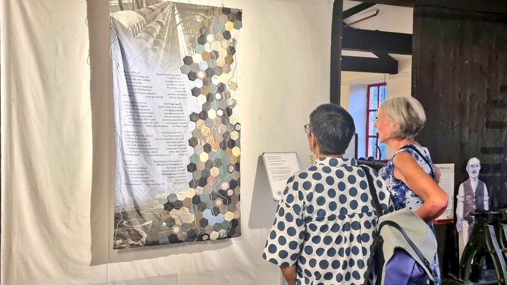 elnhunter's tweet photo. Lovely to be at Leeds Industrial Museum for the launch of Any Work That Wanted Doing this evening. Amazing artworks by disabled artists created in response to the #HiddenStories of disabled mill workers.

A @HeritageFundNOR supported project via @LEEDS_2023 https://t.co/gEsGRtuVv1