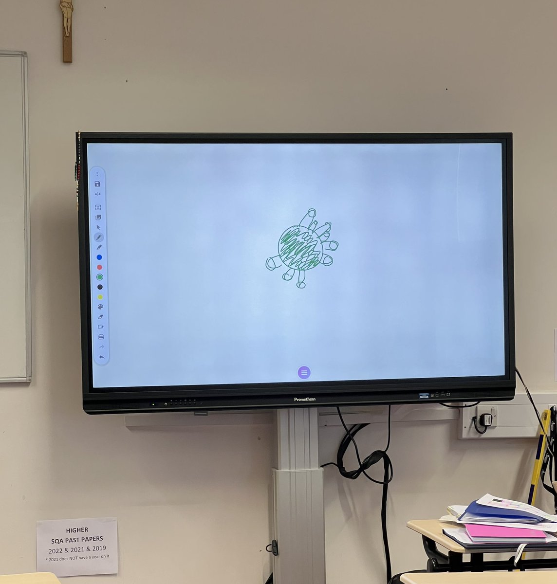 Playing Cyber Security Pictionary this morning with my seniors… can you guess what word Presley got? #CyberSecurity