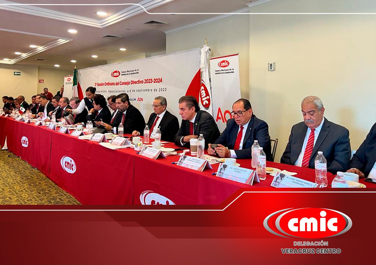 CMICXALAPA's tweet photo. 🔴 El Mtro. @GONPARDO, presidente de la CMIC Veracruz Centro, asistió a la Tercera Sesión Ordinaria del Consejo Directivo 2023-2024, llevada a cabo en Aguascalientes. 

@cmicnacional
@CMICAGS
 #TodosSomosCMIC #CMICveracruzcentro #constructores #Cmic #xalapa #ingenieros https://t.co/nc06TMU6i7