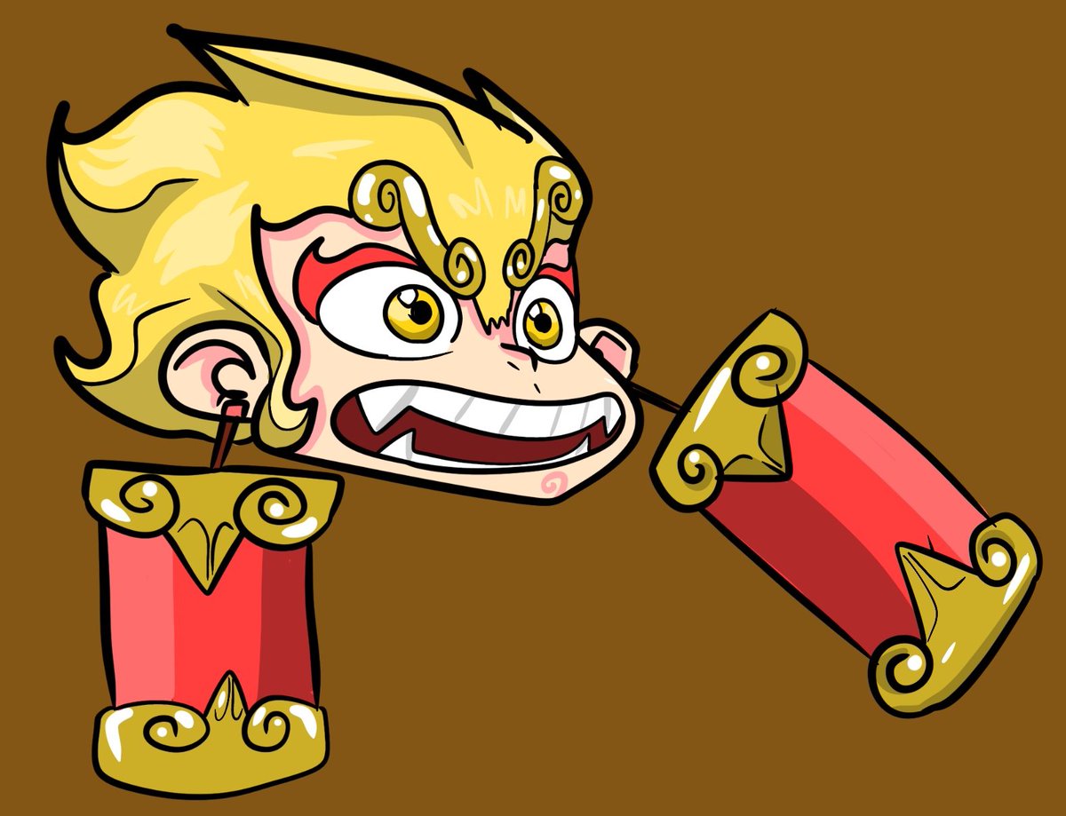 YeeshP's tweet image. Wukong Emote Colored
#DigitalArtist #ocart #illustration