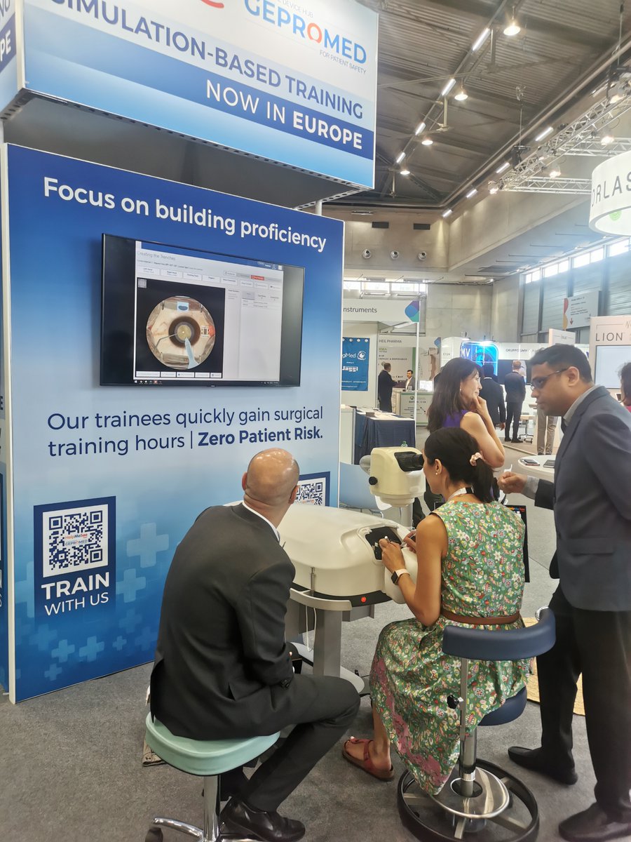HelpMeSee's tweet image. What can you expect from this year&apos;s #ESCRS2023? @HelpMeSee and @GEPROMED are here at Stand C221 to demo the HelpMeSee Eye Surgery Simulator.

Don’t miss your opportunity to experience the feeling of live surgery with our innovative technology.

#simulationbasedtraining
