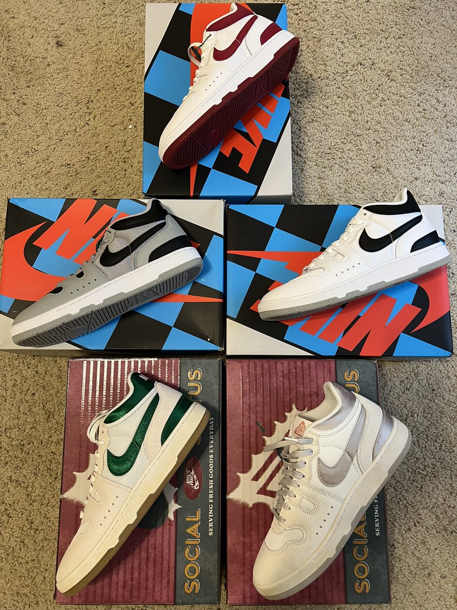Dramidan's tweet image. My #NikeMacAttack collection so far. Love this model!