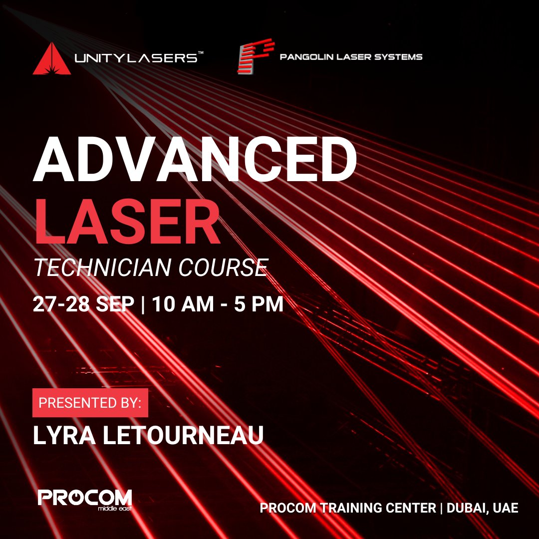 🎉 In partnership with <a href="/Procom_me/">Procom Middle East</a>, we're bringing back the Beginner Laser Technician Course AND introducing the all-new Advanced Laser Technician Course!

Secure your spot now by visiting the links below:
ow.ly/aOhC50PxSQz
ow.ly/FXeA50PxSQy