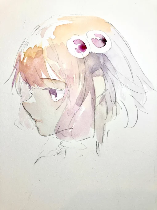 髪の色これくらいオレンジに寄せてもいいかもしれない。