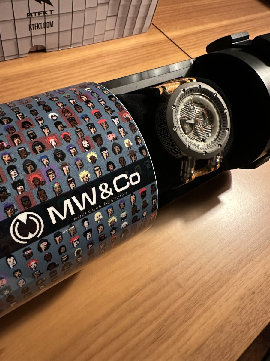 Thank you <a href="/mwandco_watches/">MW&Co</a> for the very special and limited edition <a href="/cryptopunks/"></a> time piece!