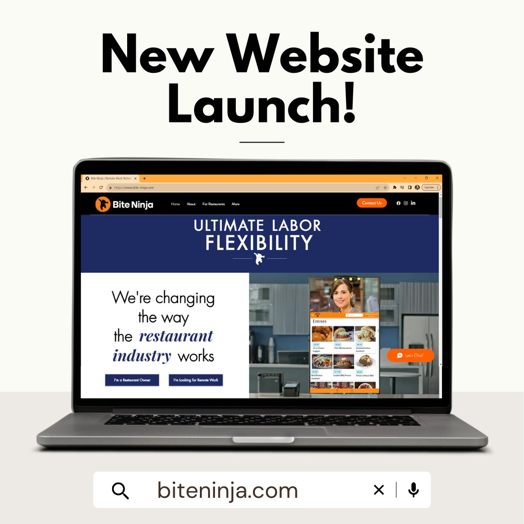 🎉 We're so excited to announce the launch of our new website!! Come check us out at biteninja.com 🥷