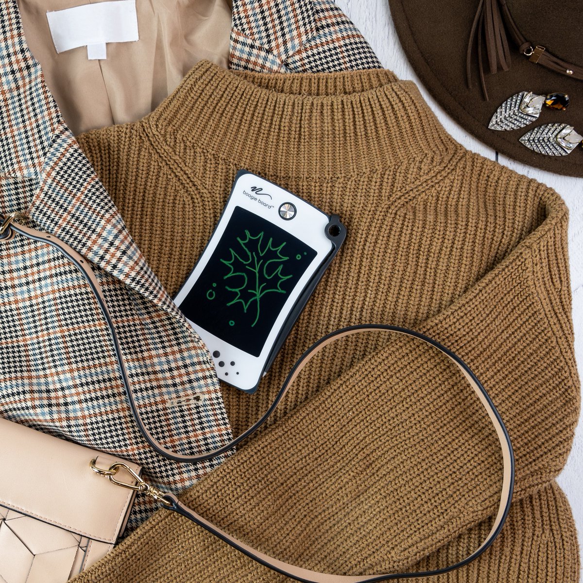 It’s time to rotate in #fall fashion &amp; home décor!  We love fall shopping but are also keeping in mind that reusability is always in style! All of the fall fashion &amp; home picks pictured are from autumns past. Which fall staples are you reusing? 🍂🎃#MyBoogieBoard #BoogieBoard
