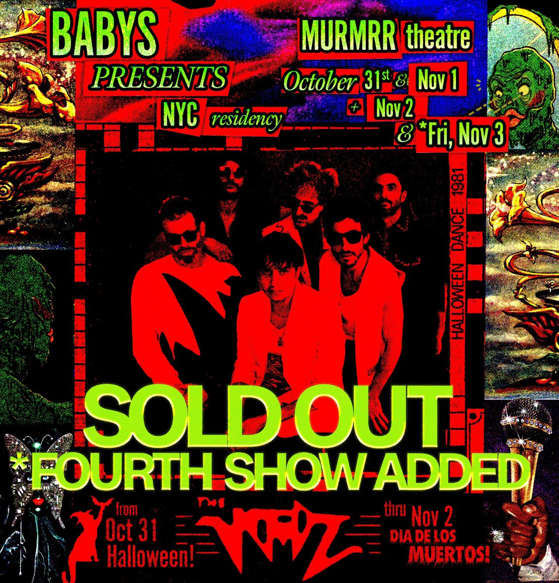 🚨4th show added for Friday Nov 3rd!🚨

On sale Monday at 12 EST