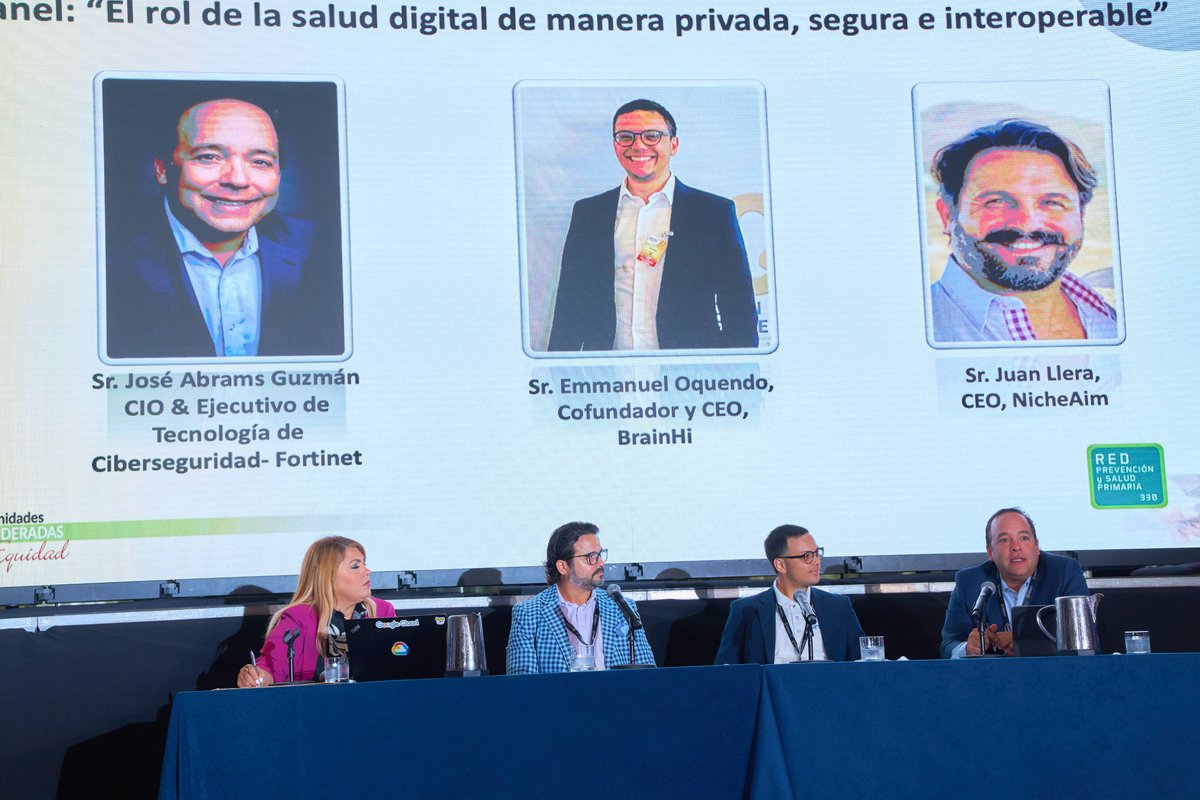 nicheaimtech's tweet photo. Les compartimos unas imagenes del panel en el que participo nuestro CEO Juan Llera en la Convención Anual de Líderes de Salud Primaria 2023 Asociación de Salud Primaria de Puerto Rico
#NicheAimTech #puertorico #Centros330 #asppr #saludprimaria #saludpreventiva #saludpuertorico https://t.co/2gq3FUvW2O