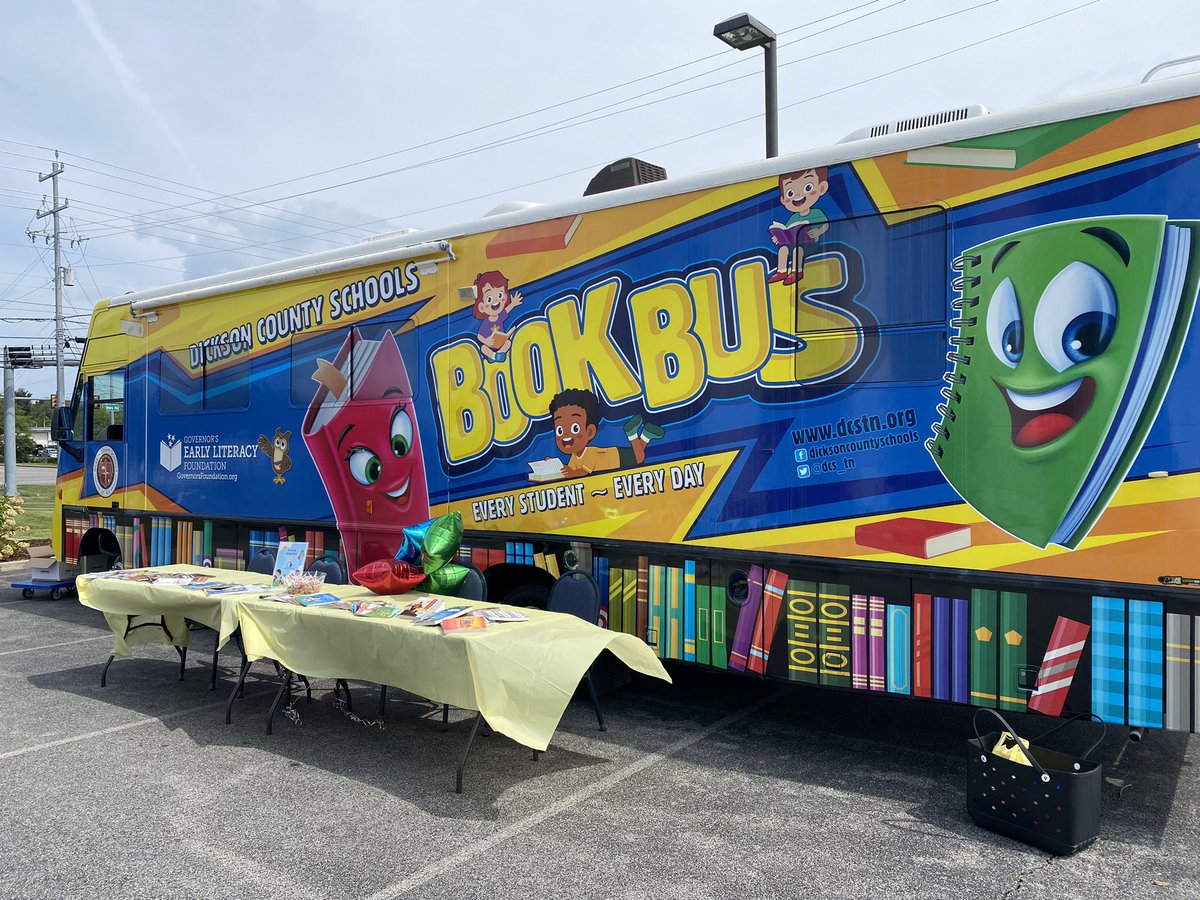 We are at the Bank of Dickson on Highway 46 with our book bus and free books! Come see us!! <a href="/DCS_TN/">Dickson Co Schools</a>