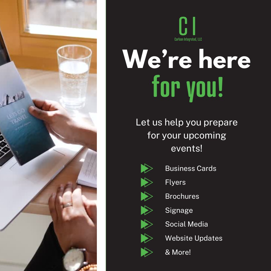 With conventions and loads of networking events popping up on the calendar, we want to remind you, our clients, that we are on your team!  We want you to grow and succeed!! 

#marketing #networking #ourclients #wesupportyou #marketingservices #successfulbusinesses