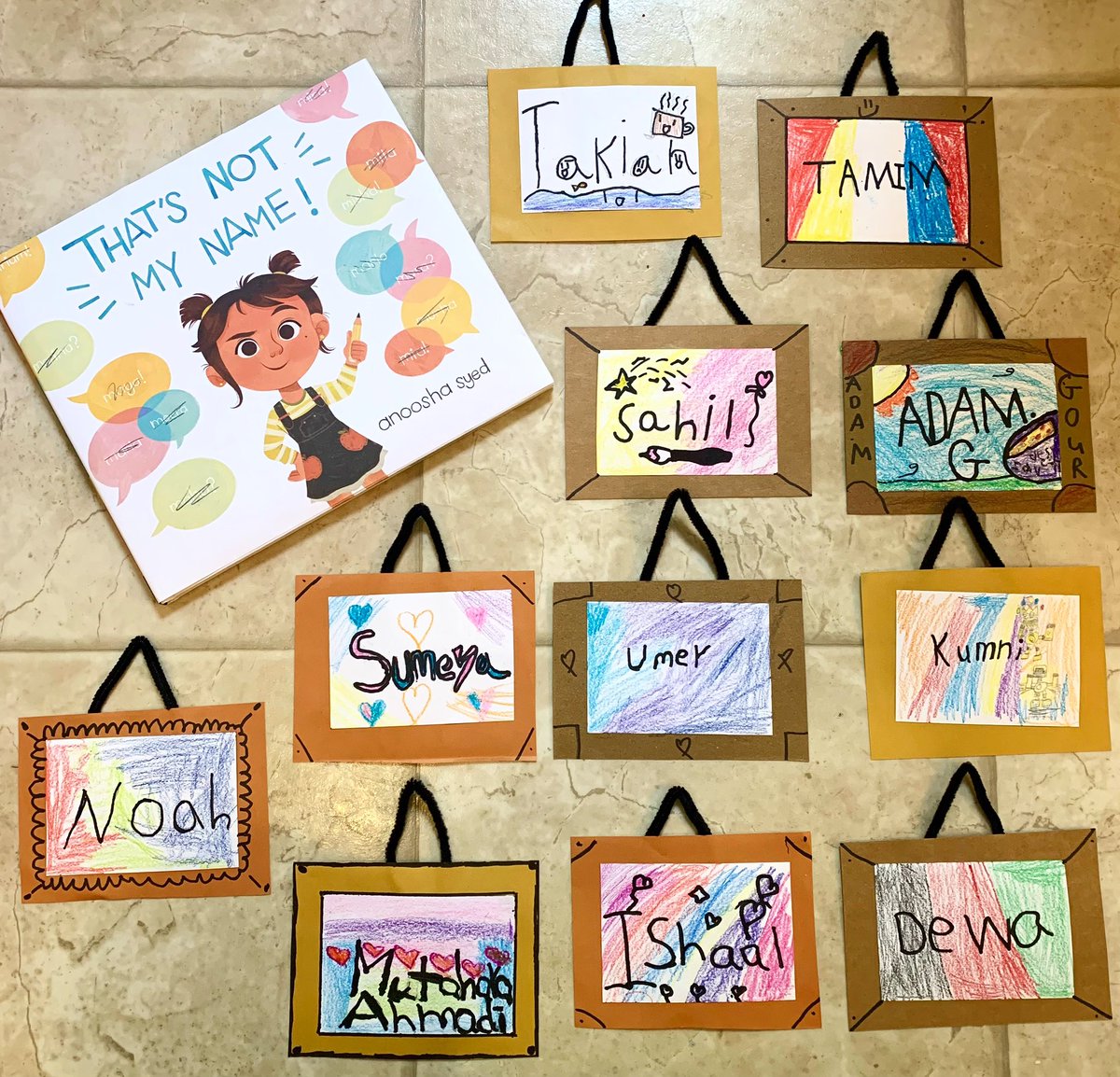 Your Name is a Work of Art! 🖼️ 
This week we were reading ‘That’s Not my Name’ &amp; having discussions about the importance of people saying our names correctly