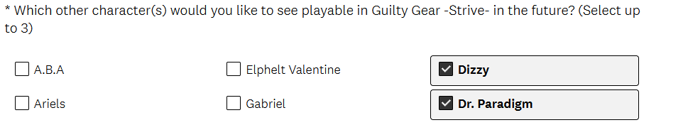 New Guilty Gear Strive survey, so you know what that means!

surveymonkey.com/r/DY8SWLQ