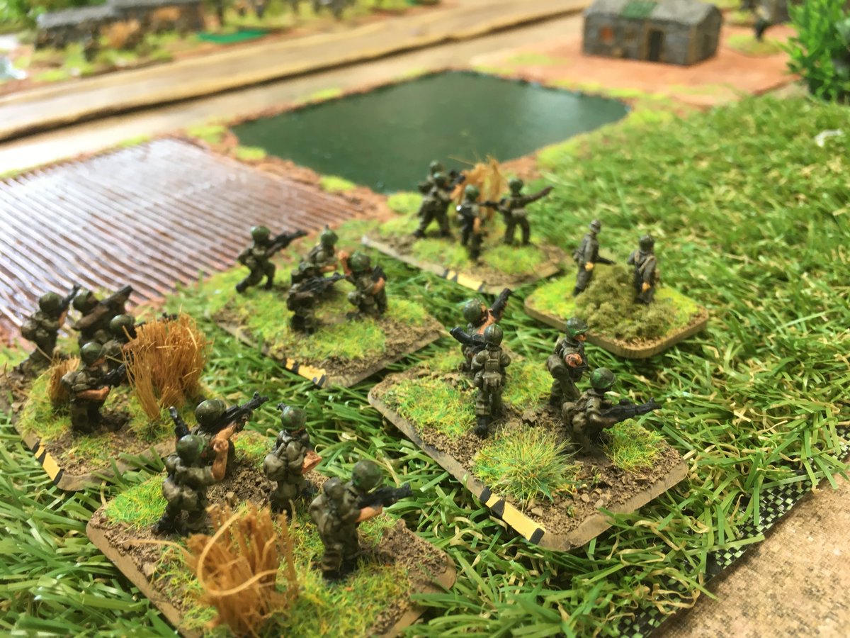 ironcow2103's tweet photo. "You weren't there man!" 

Had a fun introduction to #PeterPig's 'Vietnam Men of Company B' today down @BIG_Bristol courtesy of @KevAddams. 

I led the US army to a decisive and humbling defeat at the bands of the VC. Good game, looking forward to playing it again sometime soon. https://t.co/Q5L04LSfhI
