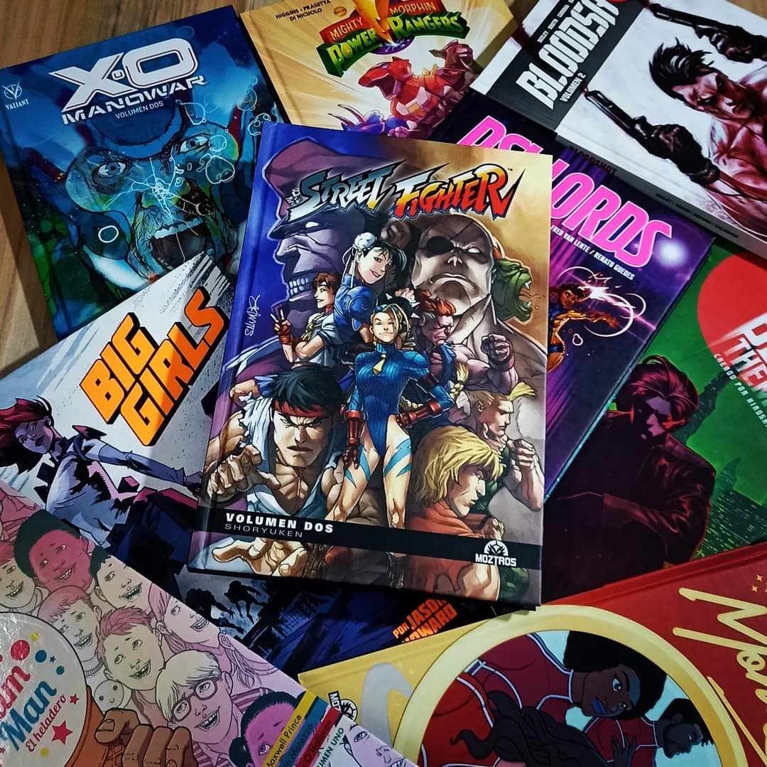 MoztrosLATAM's tweet photo. ¡Se viene el fin de semana! ¿Qué vas a leer de tu #bibliotecamoztrosa? 🧐
#Moztros #powerrangers #UniversoValiant #bloodshot #psilords #XOMANOWAR #StreetFighter #biggirls #moneyshot #bleedthemdry #IceCreamMan https://t.co/UJrUYDr3rG