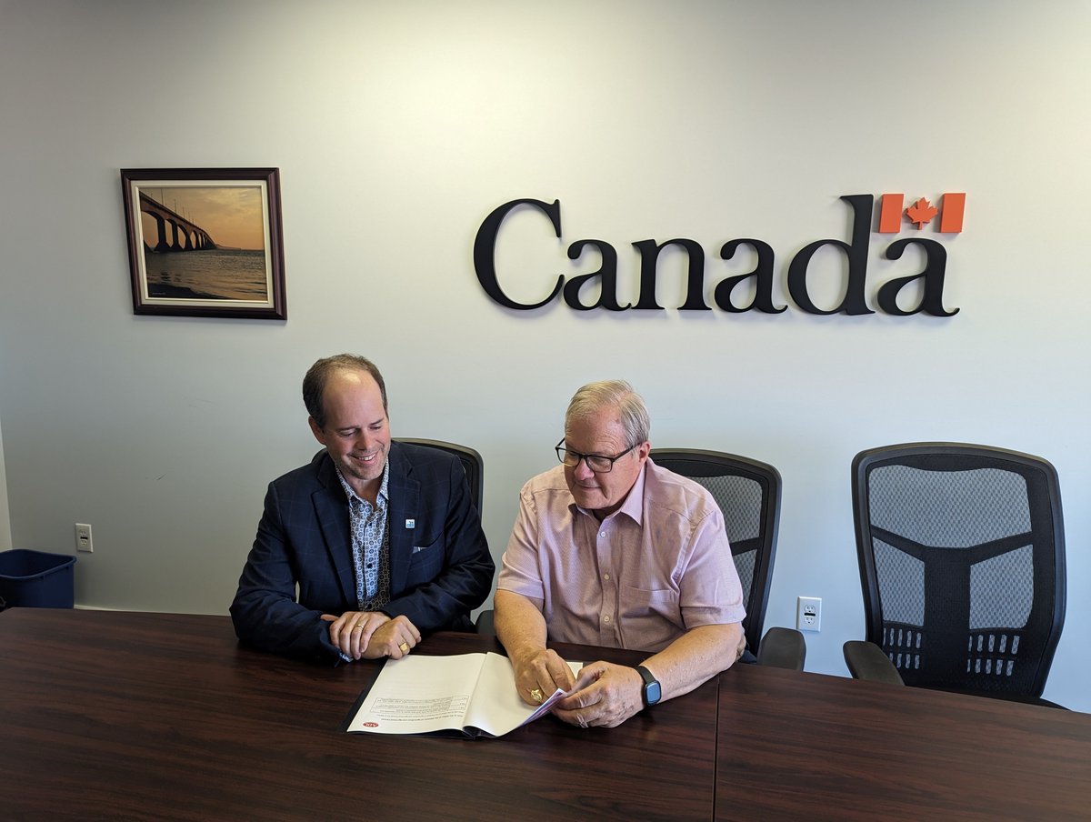 Thank you to the Honourable <a href="/L_MacAulay/">Lawrence MacAulay</a> for joining ADL CEO, Chad Mann, today for an update on ADL's operations and a conversation about future opportunities for our dairy co-operative.

#cdndairy #cdnag