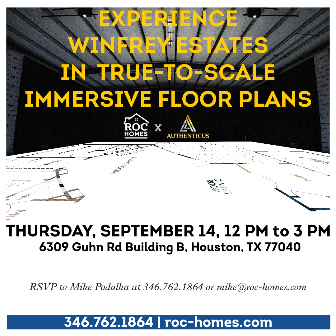 roc_homes's tweet image. Experience Winfrey Estates’ floor plans at true-to-scale at Authenticus.  

#Authenticus #Authenticus2DStudio #forsale #realestateagent #newhomeconstruction #55plus #activeadult #activeadultcommunity #adultcommunity #55plushouston #55activeadulthouston #epcon #epconcommunities