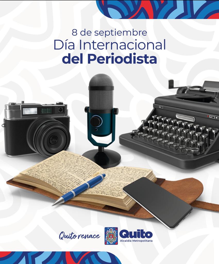 🎙️🗞️#DíaInternacionalDelPeriodista | “Ser periodista es tener el privilegio de cambiar algo todos los días', Gabriel García Márquez. En esta fecha, saludamos a las y los periodistas, en especial a nuestros compañeras/os de @RadioMunicipal y @QuitoInforma. Gracias por desempeñar…