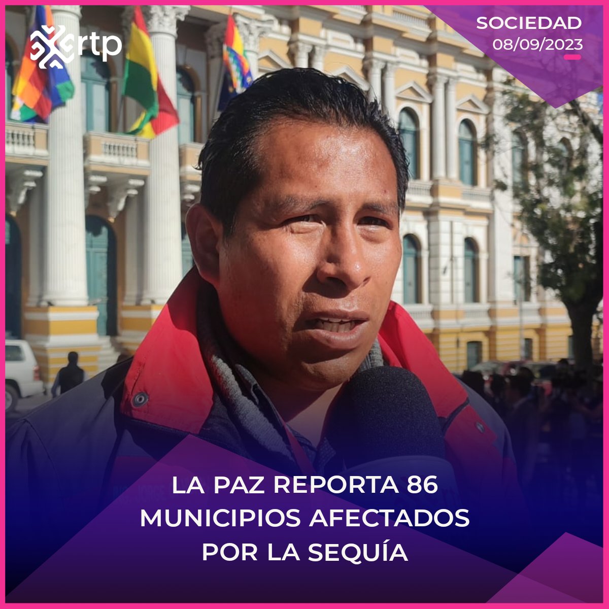 rtp_bolivia's tweet image. ⚠️ En el departamento de #LaPaz se reportaron 86 municipios afectados por la #sequía, la próxima semana se instalará el Comité de Operaciones de Emergencias Departamental (#COED) y no se descarta declarar "desastre departamental", así lo informó Jorge Cahuapaza, director de