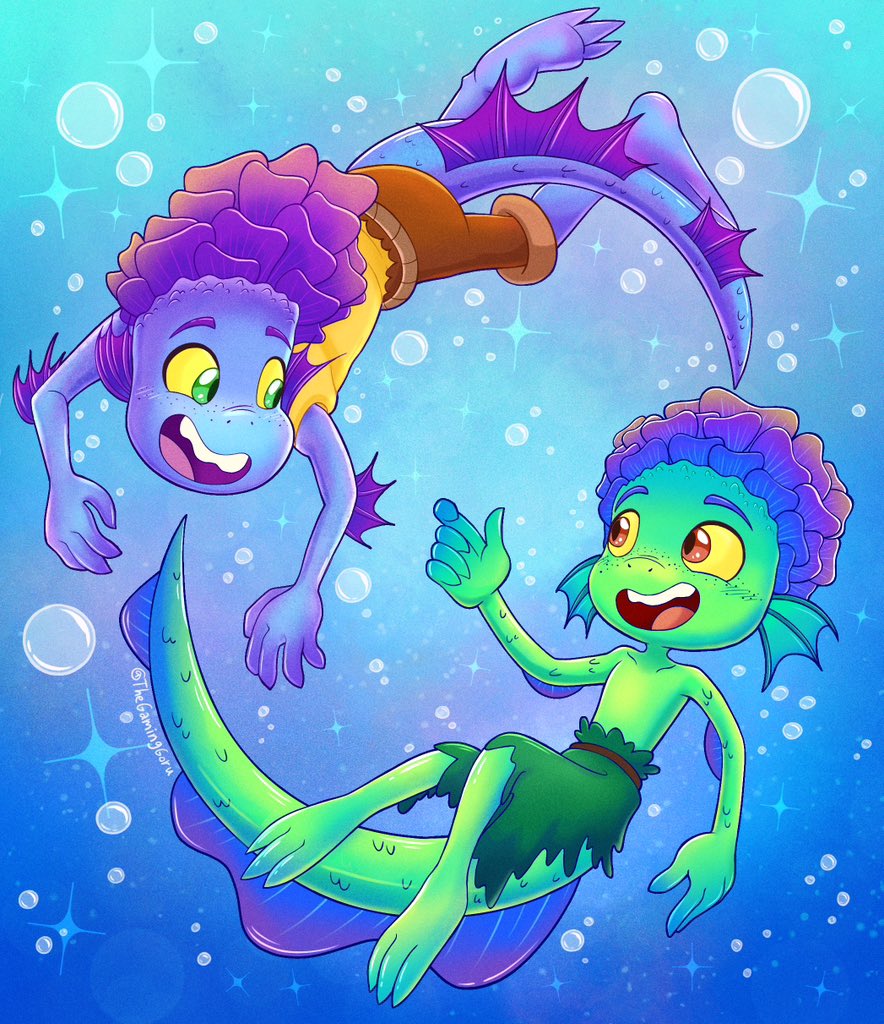✨ Luca and Alberto! My two favorite fish boys! 🐠 🏝️ 💚💙💜 ✨

// #Luca #PixarLuca #LucaMovie #LucaPaguro #AlbertoScorfano #Disney #Pixar #Fanart