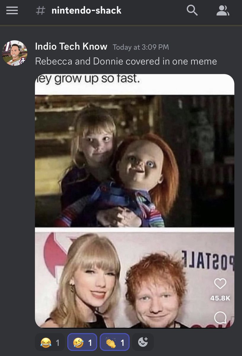 ShackLife's tweet image. So Discord has jokes today...