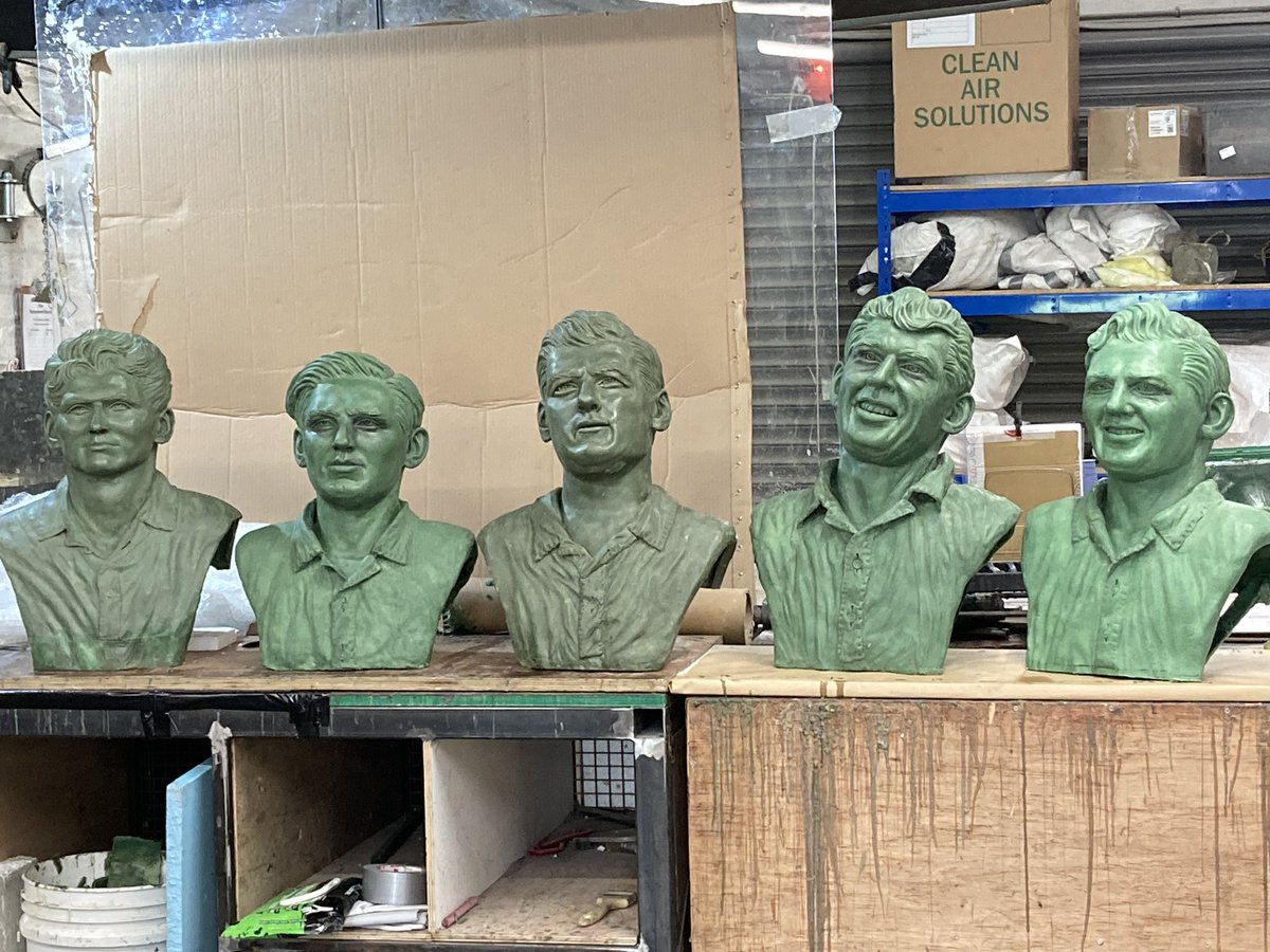 Thank you Castle Fine Arts Foundry for the outstanding quality of moulding &amp; casting. Bronze is next, then an unveiling event, updates following it Thank you for all your support it’s been a privilege! Thank you <a href="/StephenDunn60/">Stephen Dunn</a> <a href="/HibernianFC/">Hibernian Football Club</a> #sculpture #bronze #corporate