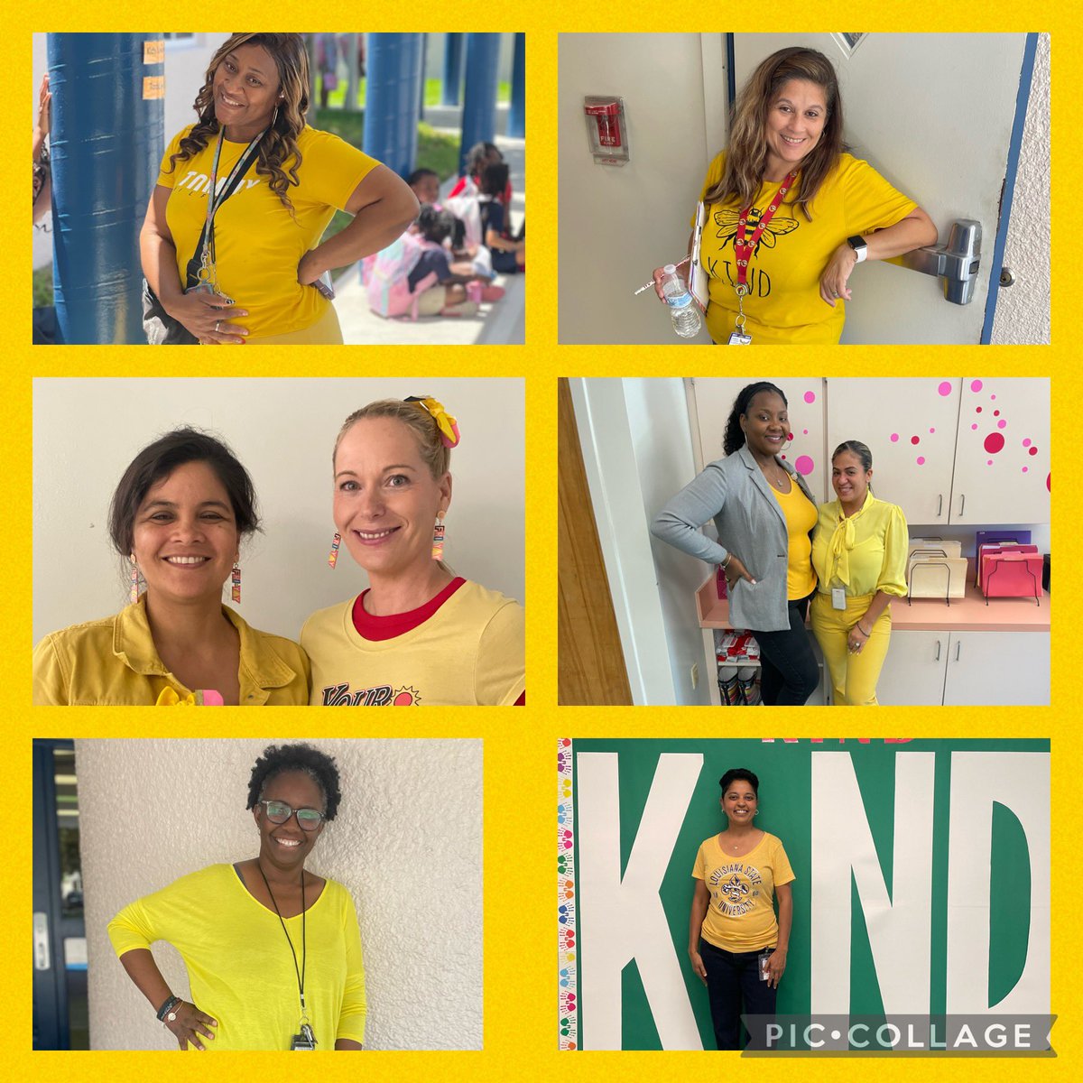 We wore YELLOW 💛 today in honor of 
World Suicide Prevention Day! #WSPD2023 #BeThe1To @PRINCIPALAMAKER @MPerezDir @lorialhadeff @SuptlicataP @browardschools