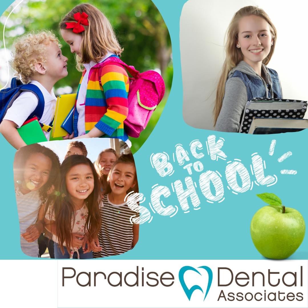 Happy Friday. Head back to school with a healthy smile! 🍏
Back to school means back to routines! Be sure to have your kids’ appointments scheduled for continued care.

Call us today: (781) 598-3700.

#backtoschool #familydentistry #childrensdentalhealth #childrensdentist #salem