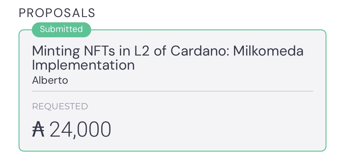 CNFTlab Catalyst Fund10

If you like to try minting on Milkomeda, the L2 of Cardano, please vote us 💙
