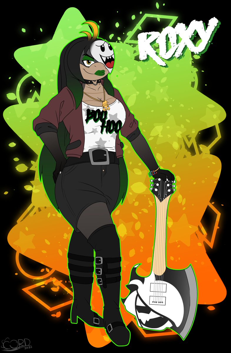 Meet Roxy. Yahto's older sister. Her music is said to be so enchanting, it can bring back the dead from their slumber. She's a great crowd pleaser, but lord knows she's got her fair share of secrets.
Art by @TheChubshi