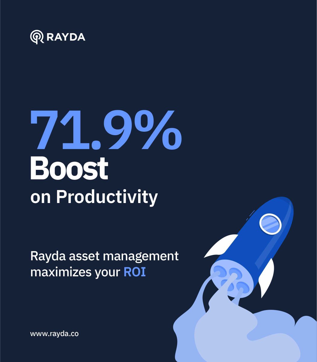 rayda_hq's tweet image. Did you know? Rayda Asset Management software can boost your productivity by a whopping 71.9%!

 Say goodbye to manual paperwork and Excel sheets. Maximize ROI with streamlined asset management. 

Visit rayda.co to learn more.

#assetmanagementsoftware