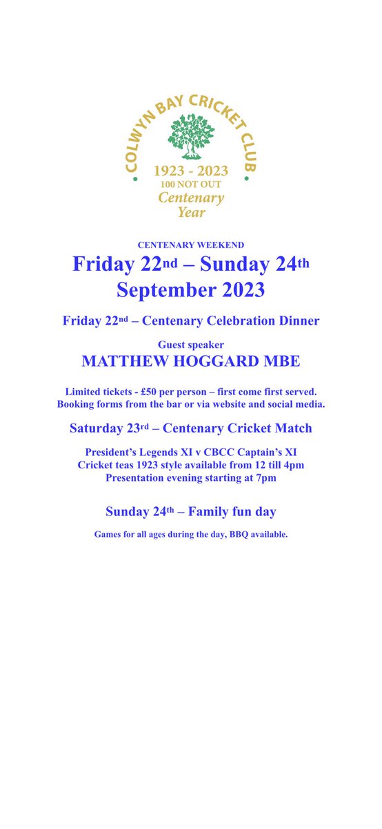 Colwyn Bay Cricket Club (@ColwynBayCC) on Twitter photo 2023-09-08 16:11:29