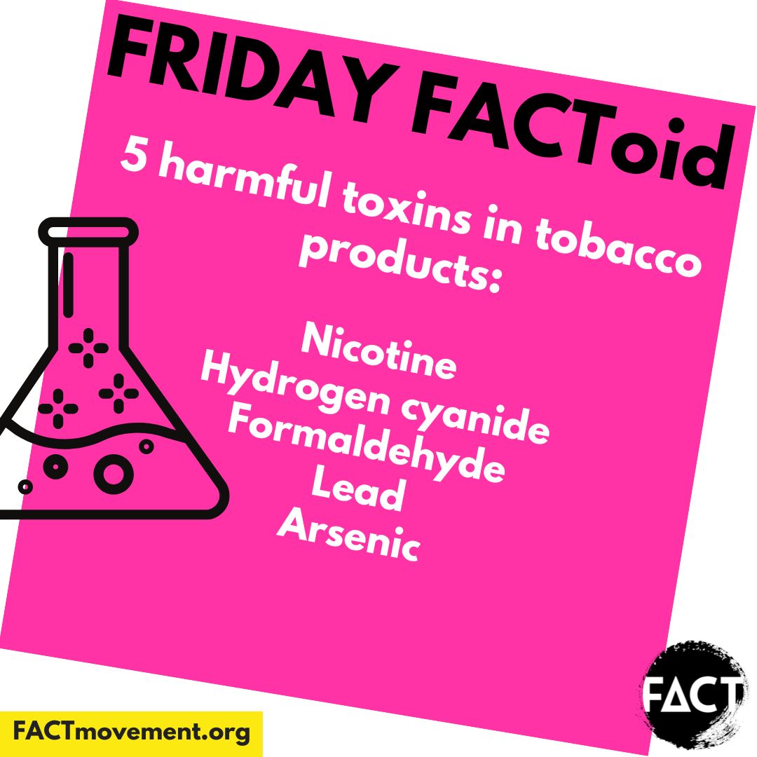 FACTmovement's tweet photo. Tobacco and vape products contain over 2,000 chemicals, with a majority unidentified. Exposure to these chemicals occurs every time someone vapes. #FACTMovement #tobaccoFACT #FridayFACToid https://t.co/LkPLVRNPZw