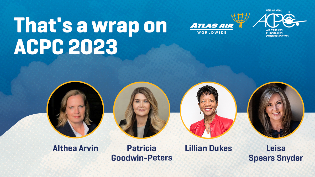 AtlasAirWW's tweet image. We&apos;re still living off of the excitement from #acpc2023! It was such a pleasure to sponsor the event + see some of our own women in #aviation take on active roles  this year.

Thank you to everyone who connected with us. Until next time!✈️